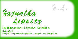 hajnalka lipsitz business card